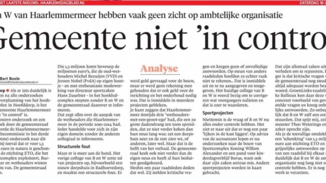 Laatste raadsvergadering in teken van verplaatsing honkbalstadion